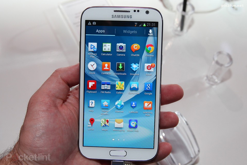 عکس از گوشی موبایل Samsung Note II