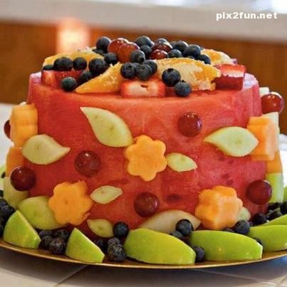 عکس از خلاقیت های جالب با میوه