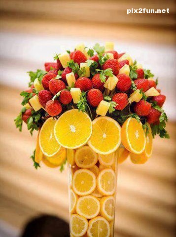 تصاویری از خلاقیت با میوه