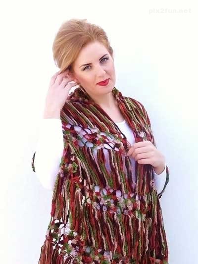 زیباترین مدل های شال گردن فانتزی