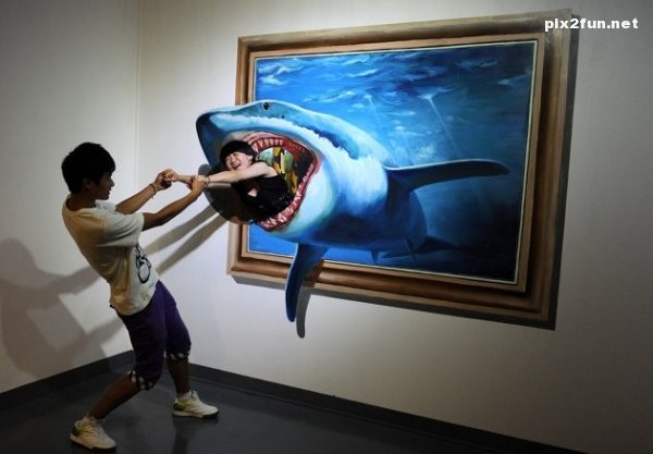 تصاویر زیبا از جشنواره نقاشی های سه بعدی