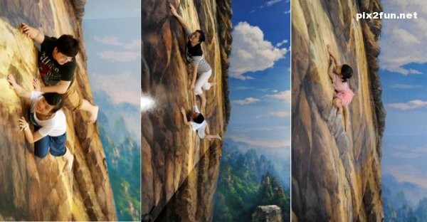 تصاویری زیبا از جشنواره نقاشی های سه بعدی در چین