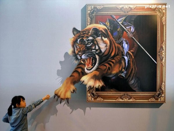 جشنواره نقاشی های سه بعدی در چین