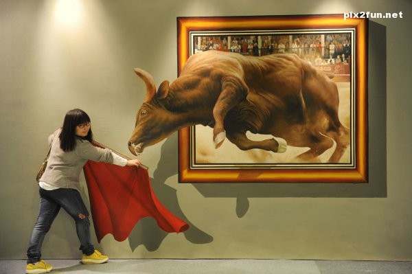 جشنواره نقاشی های سه بعدی در چین