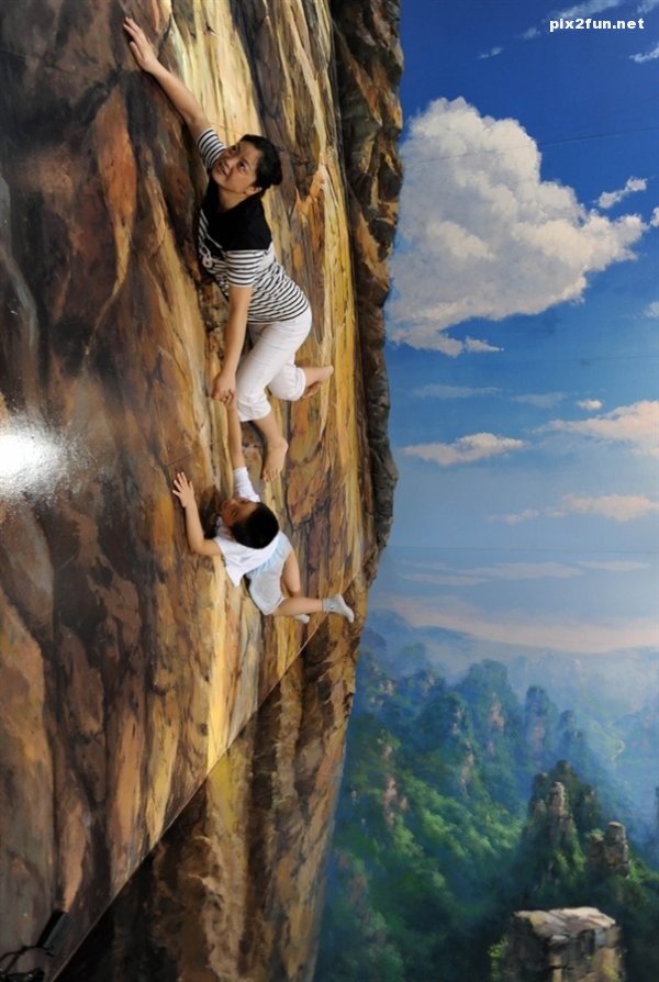 جشنواره نقاشی های سه بعدی در چین