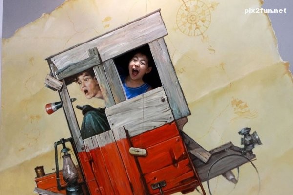 نمایشگاه نقاشی های سه بعدی در چین