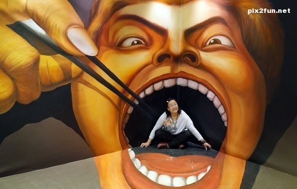 عکس از جشنواره نقاشی های 3 بعدی