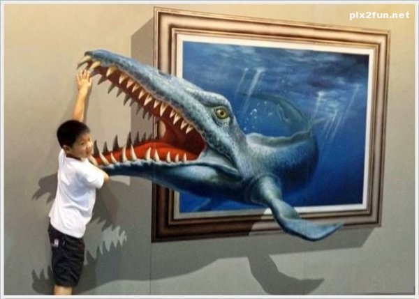 عکس از جشنواره نقاشی های 3 بعدی